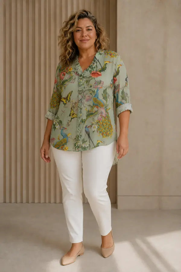 Scarlett | Blusa artistica fluida