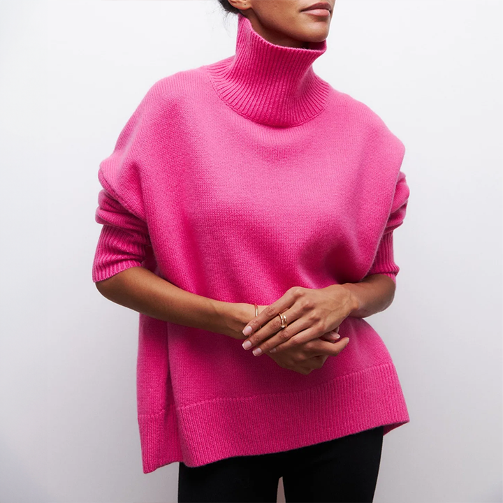 Amelia | Maglione a Collo Alto Elegante
